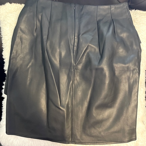 Express Dresses & Skirts - Black leather mini skirt
